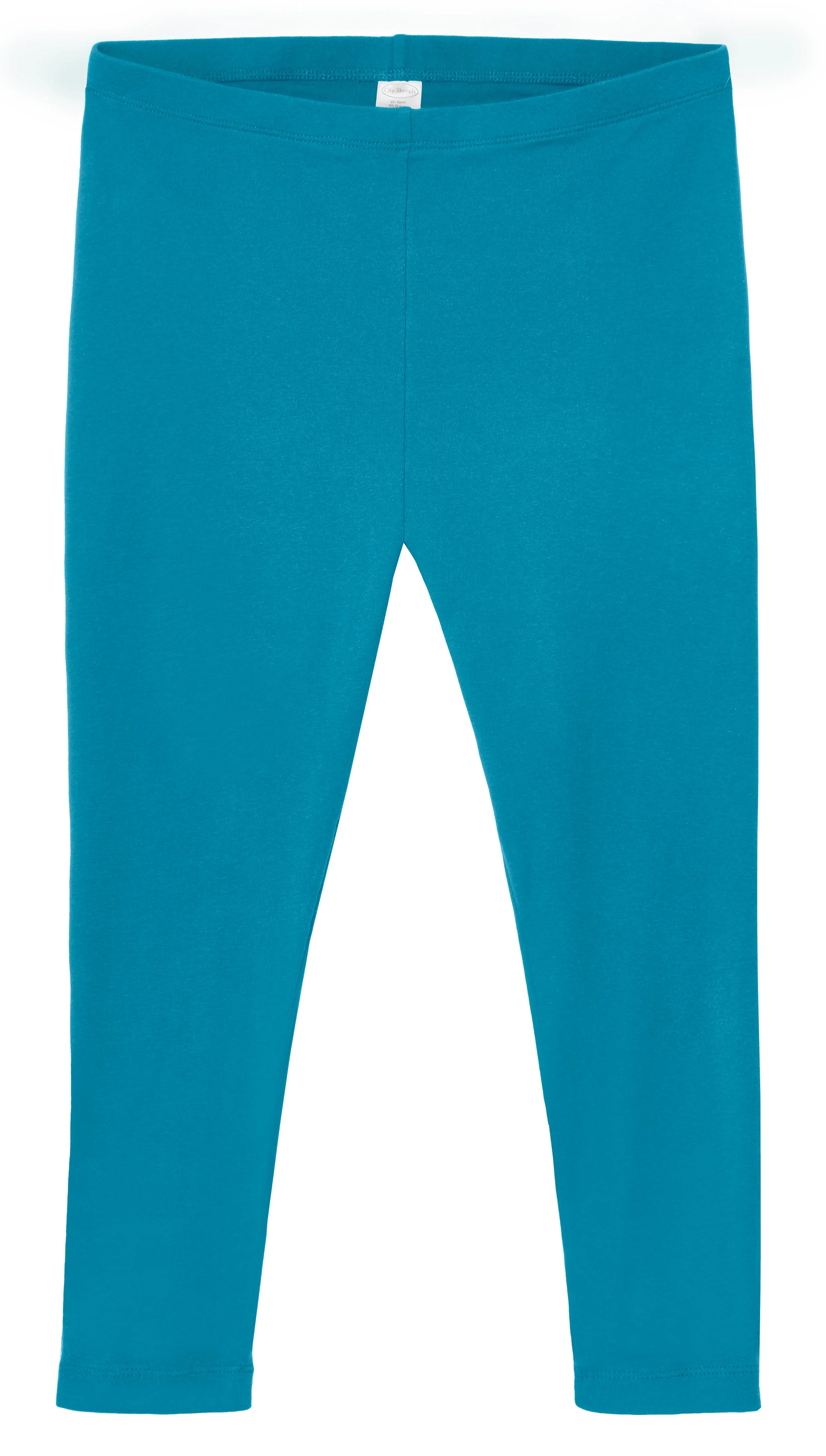 Women's 100% Cotton Soft Capri Leggings | Teal - Drispect