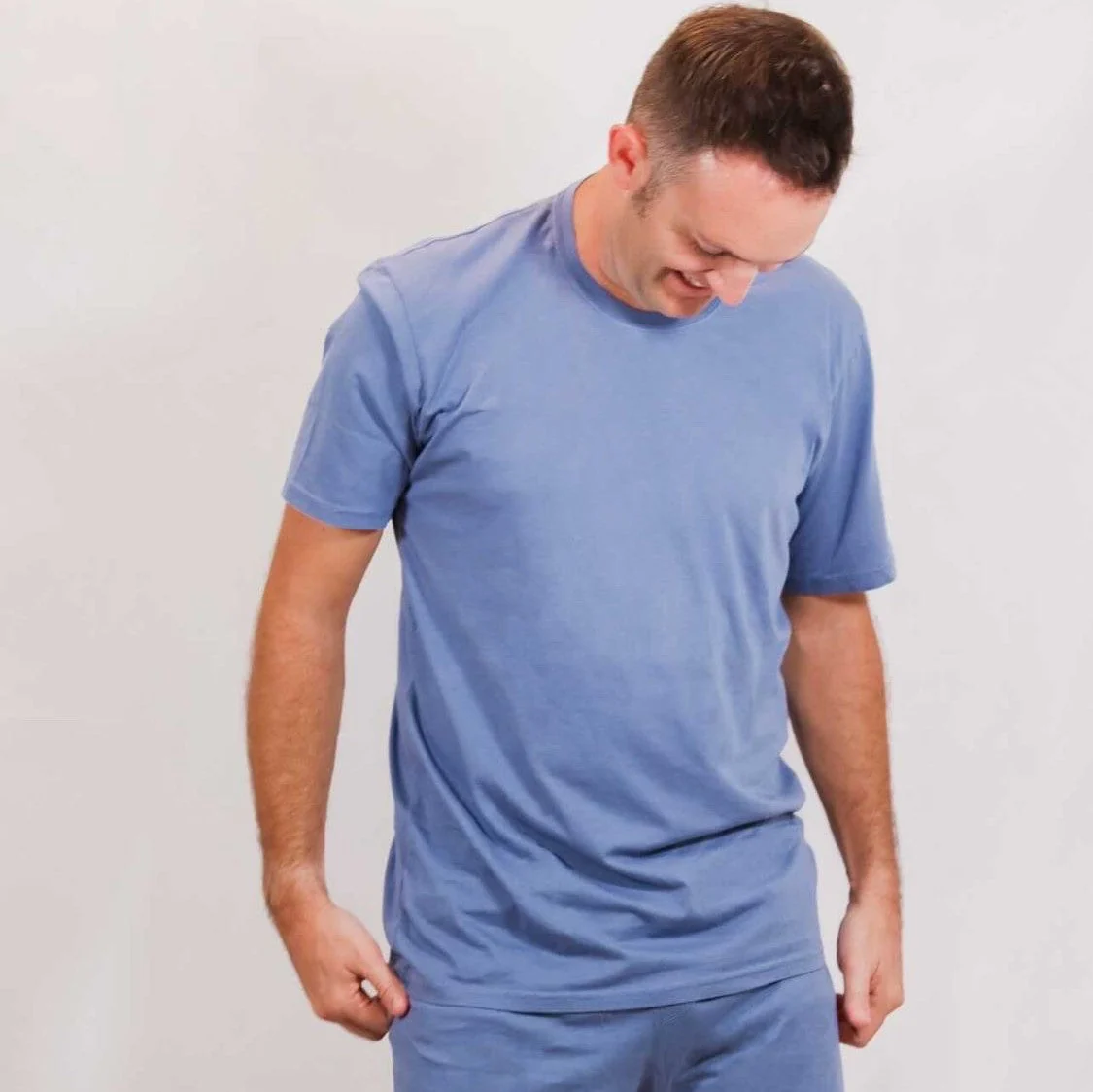 Men's Soft Organic Cotton Short Sleeve Crew Tee | Black - Drispect