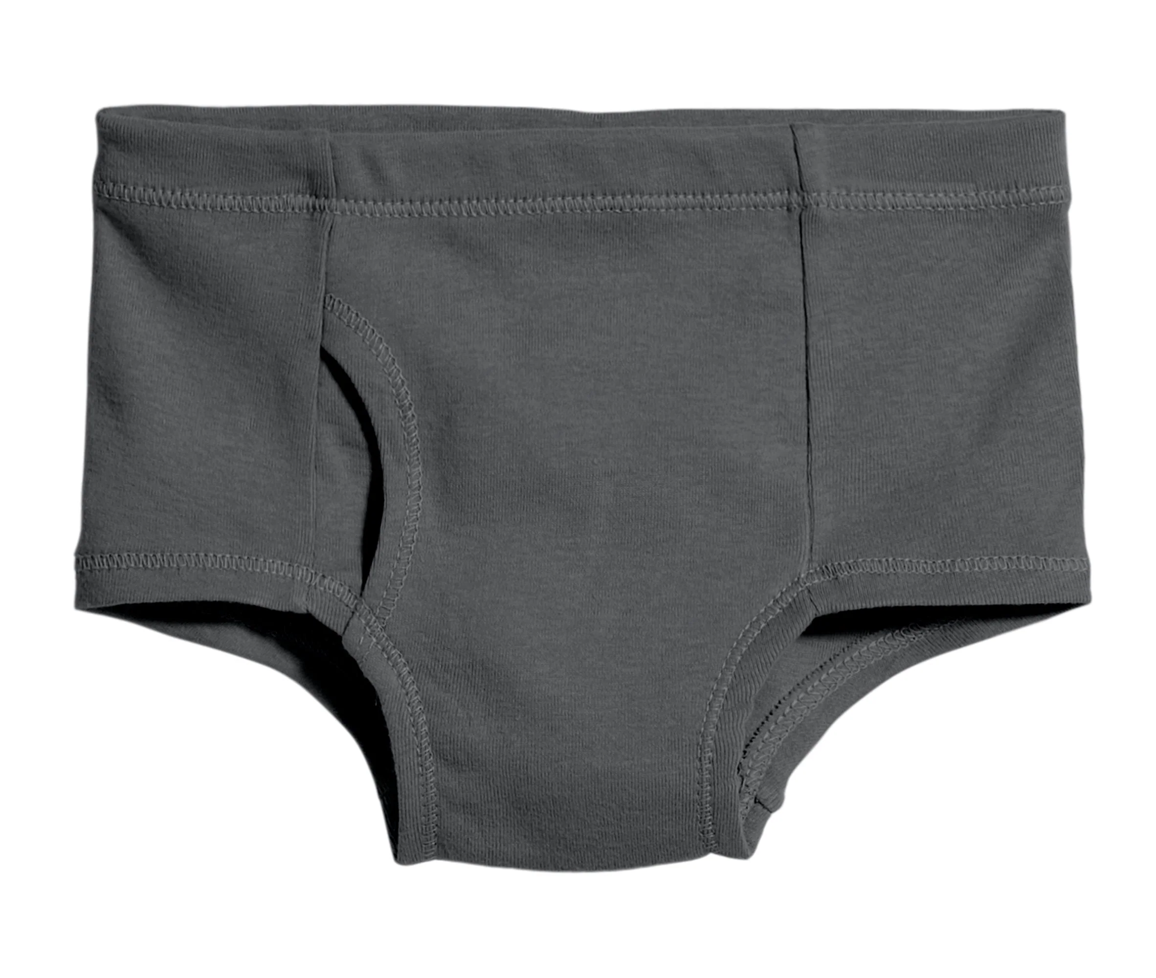 Organic Cotton Boys Briefs Seconds | Damage Charcoal - Drispect