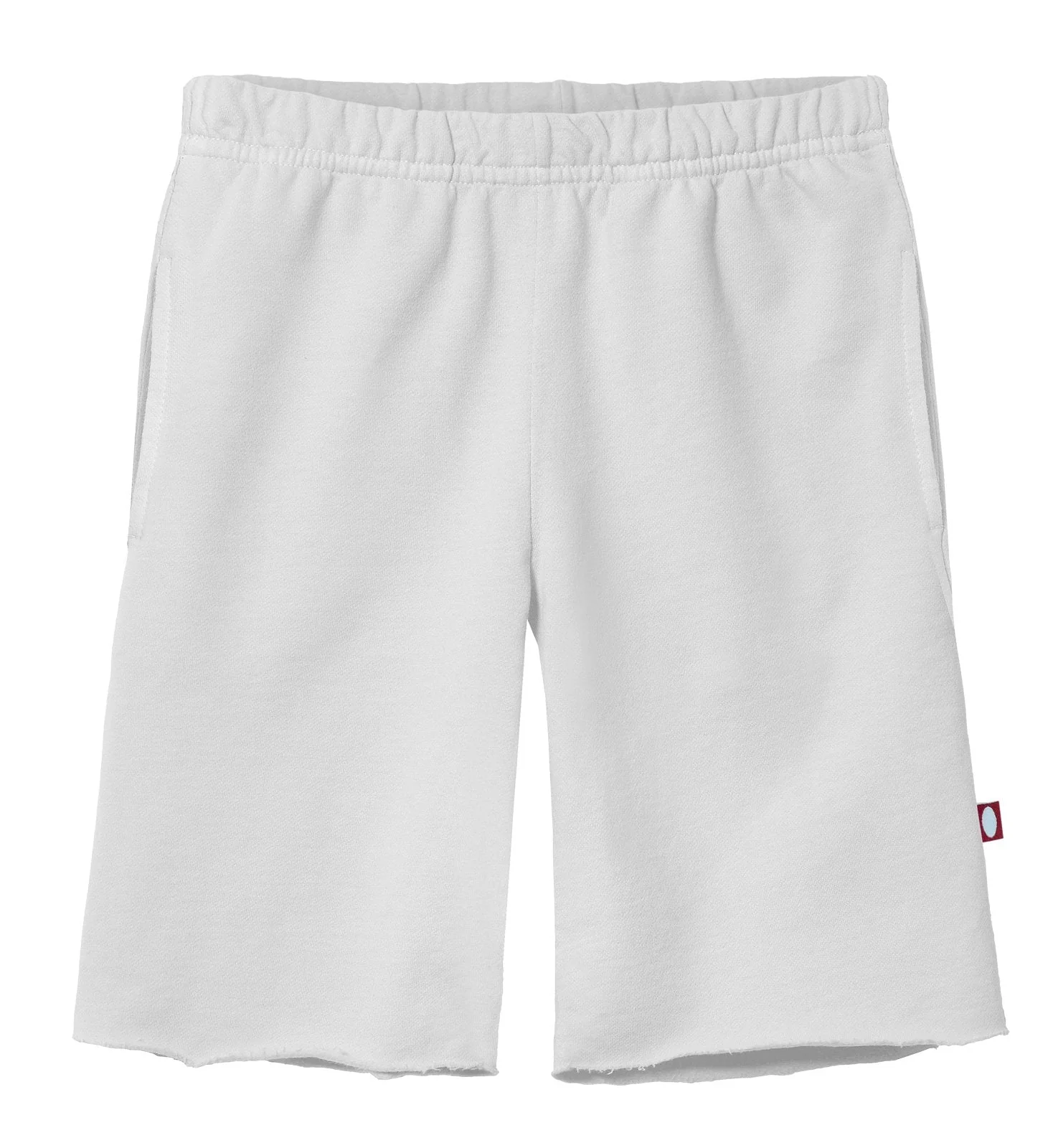 Boys Amazingly Soft Cotton Lightweight Fleece Shorts | White - Drispect