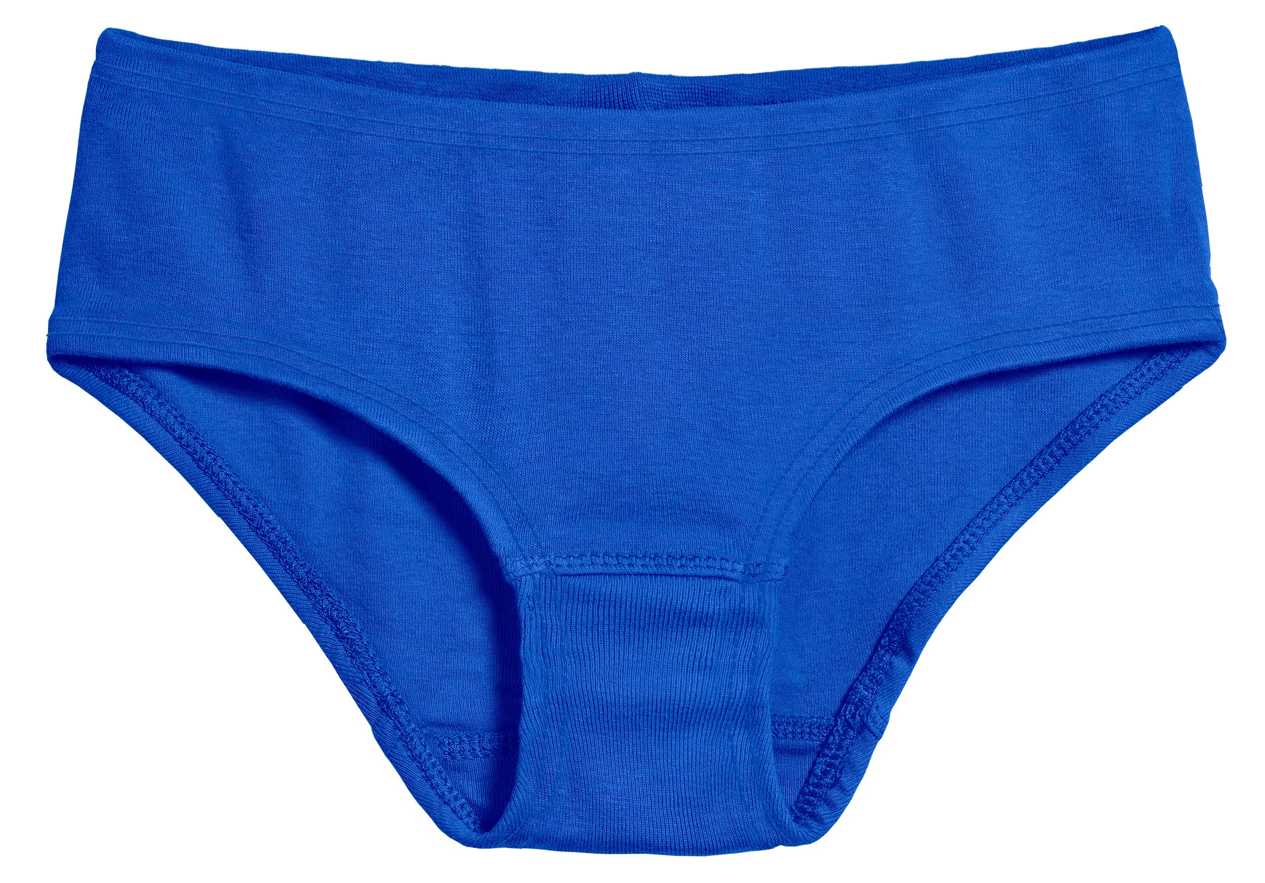 Girls Soft Cotton Brief  | Crayon Blue - Drispect