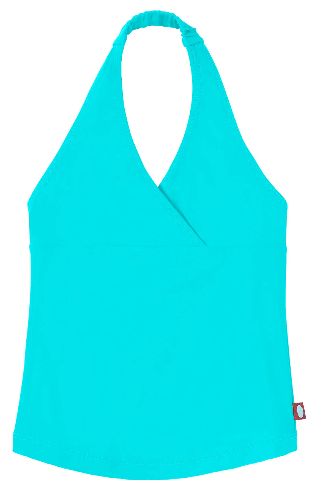 Girls UPF 50+ Swim Halter Top | Turquoise - Drispect