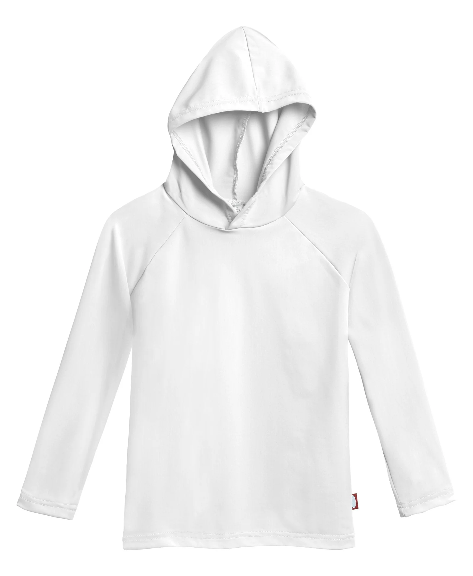 Unisex UPF 50+ Long Sleeve Hooded Rashguard | White - Drispect