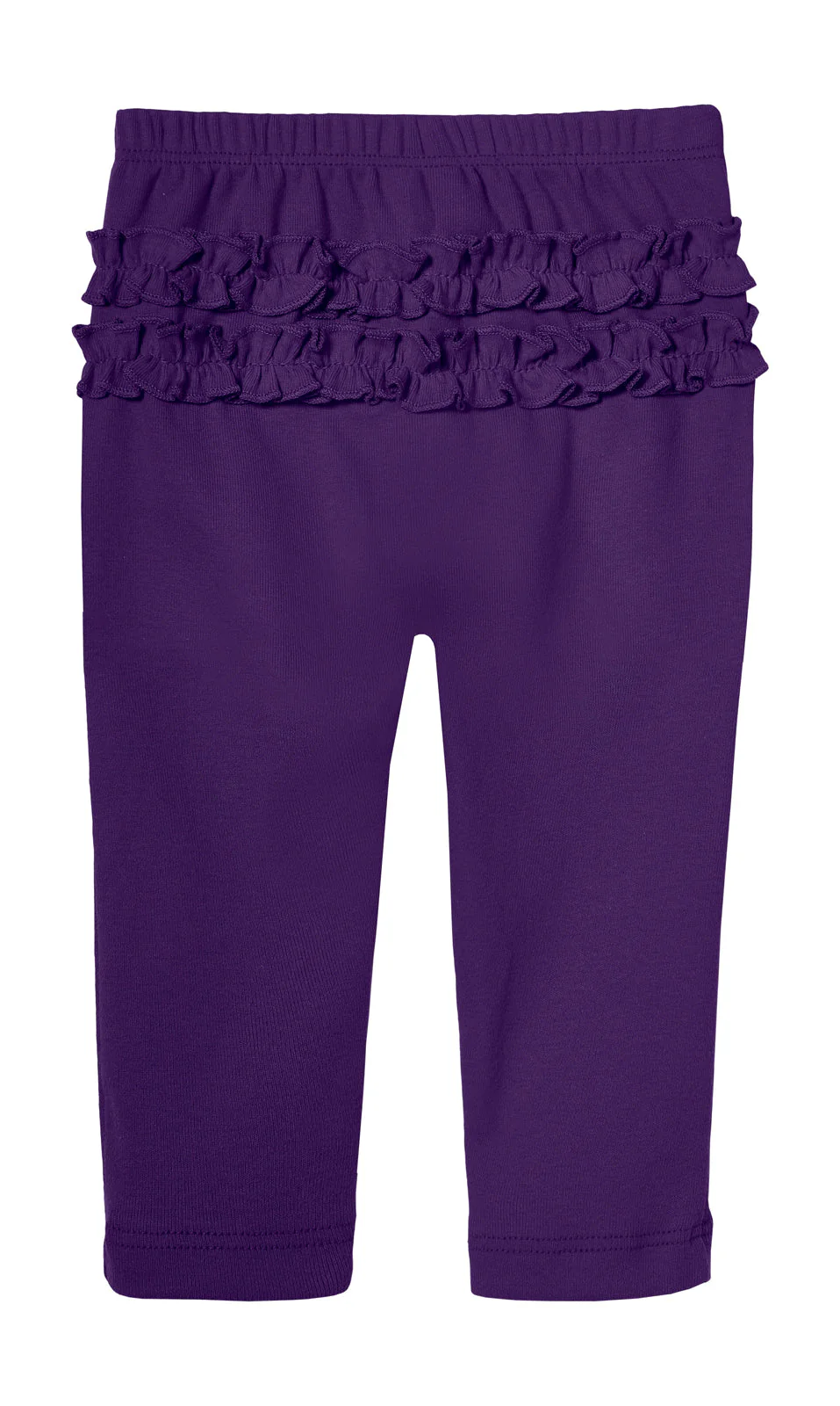 Baby Ruffle Butt Soft Cotton Leggings | Purple - Drispect