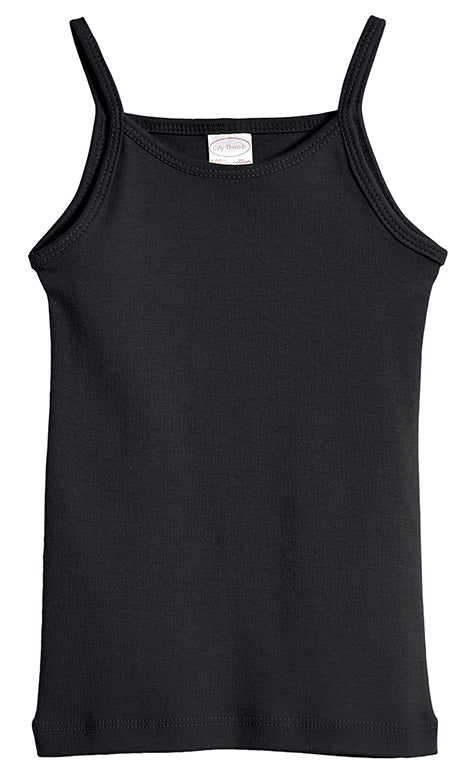 Girls Soft Cotton Camisole | Black - Drispect