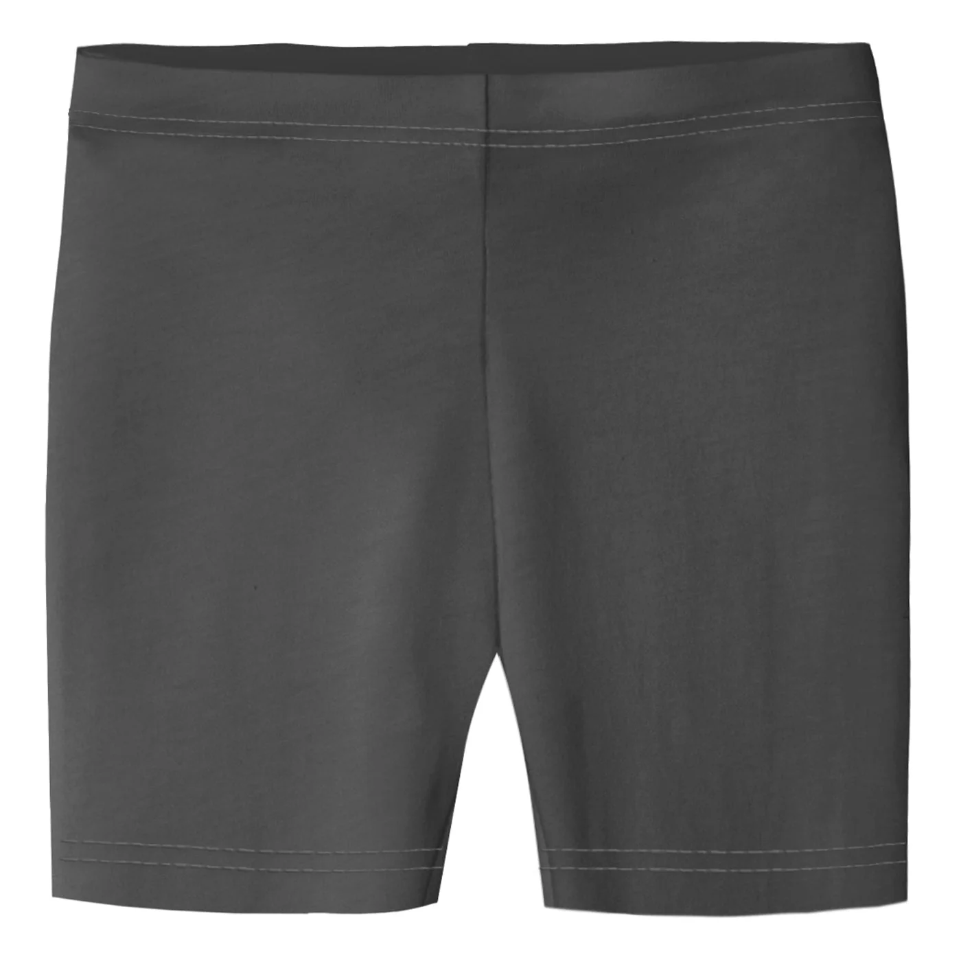 Girls Soft 100% Cotton Bike Shorts | Charcoal - Drispect