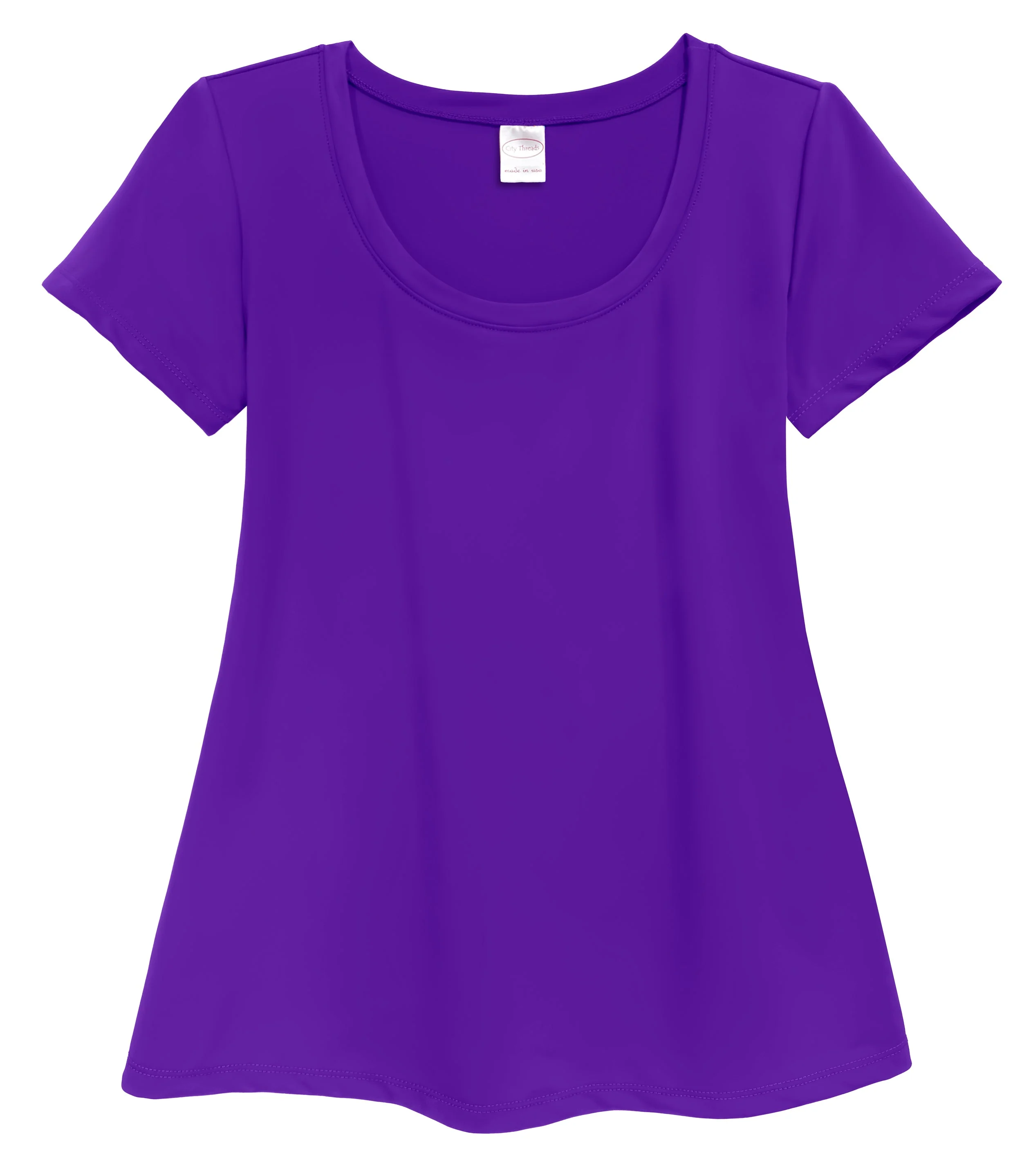 Women's UPF 50+ Short Sleeve Flowy Rashguard | Purple - Drispect