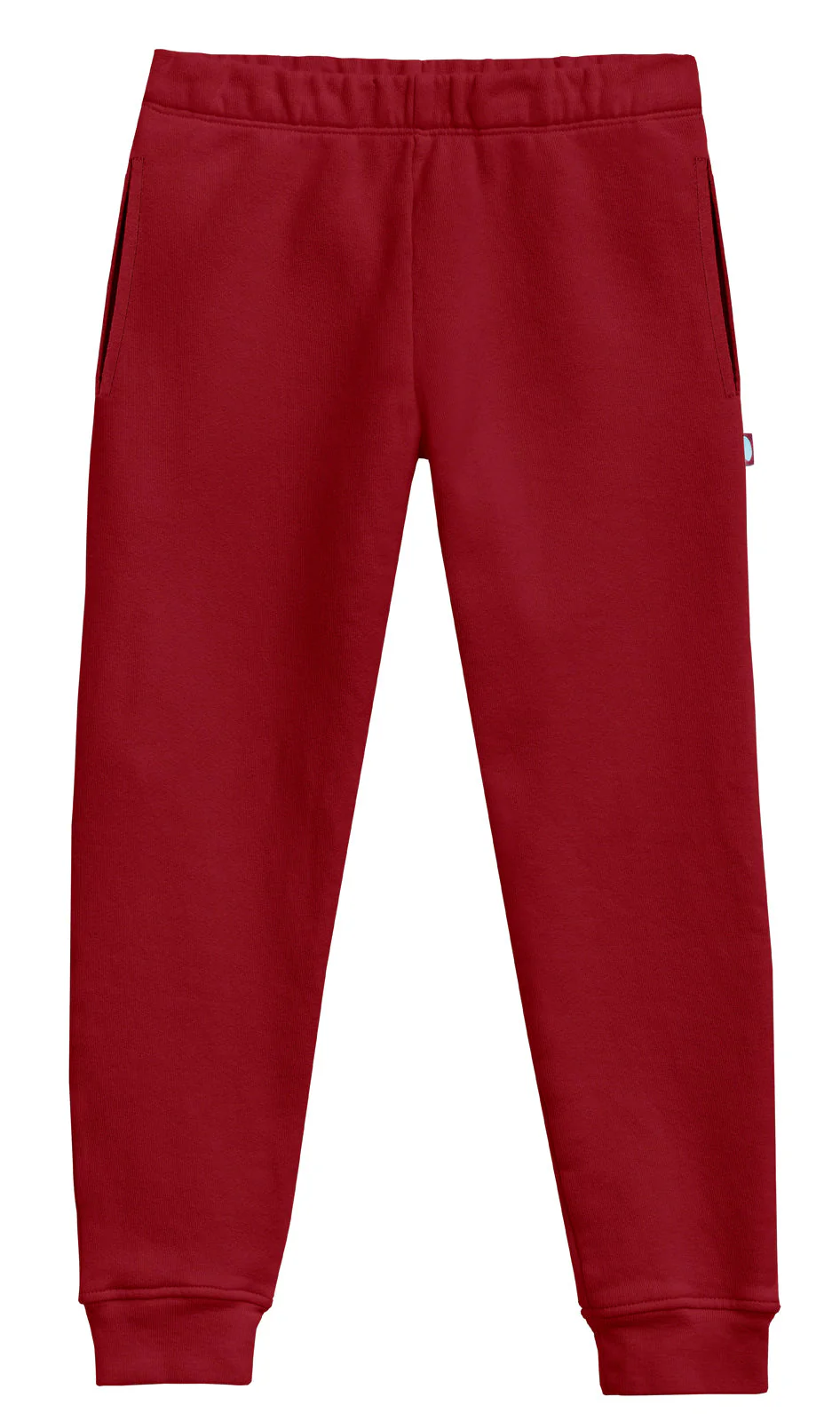 Soft Cotton Pocket Fleece Jogger| Red - Drispect