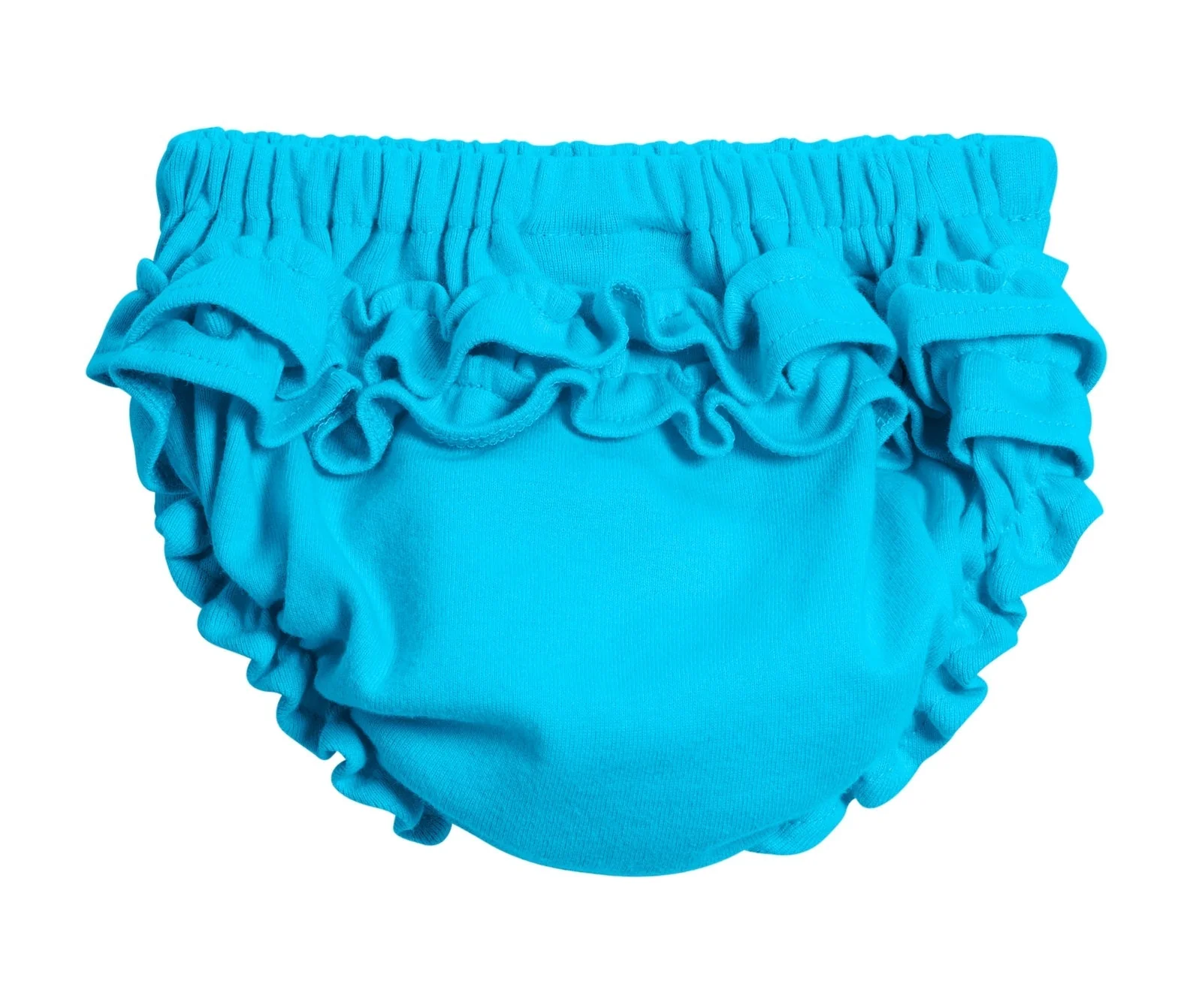 Girls Soft Cotton Ruffle Diaper Cover | Turquoise - Drispect