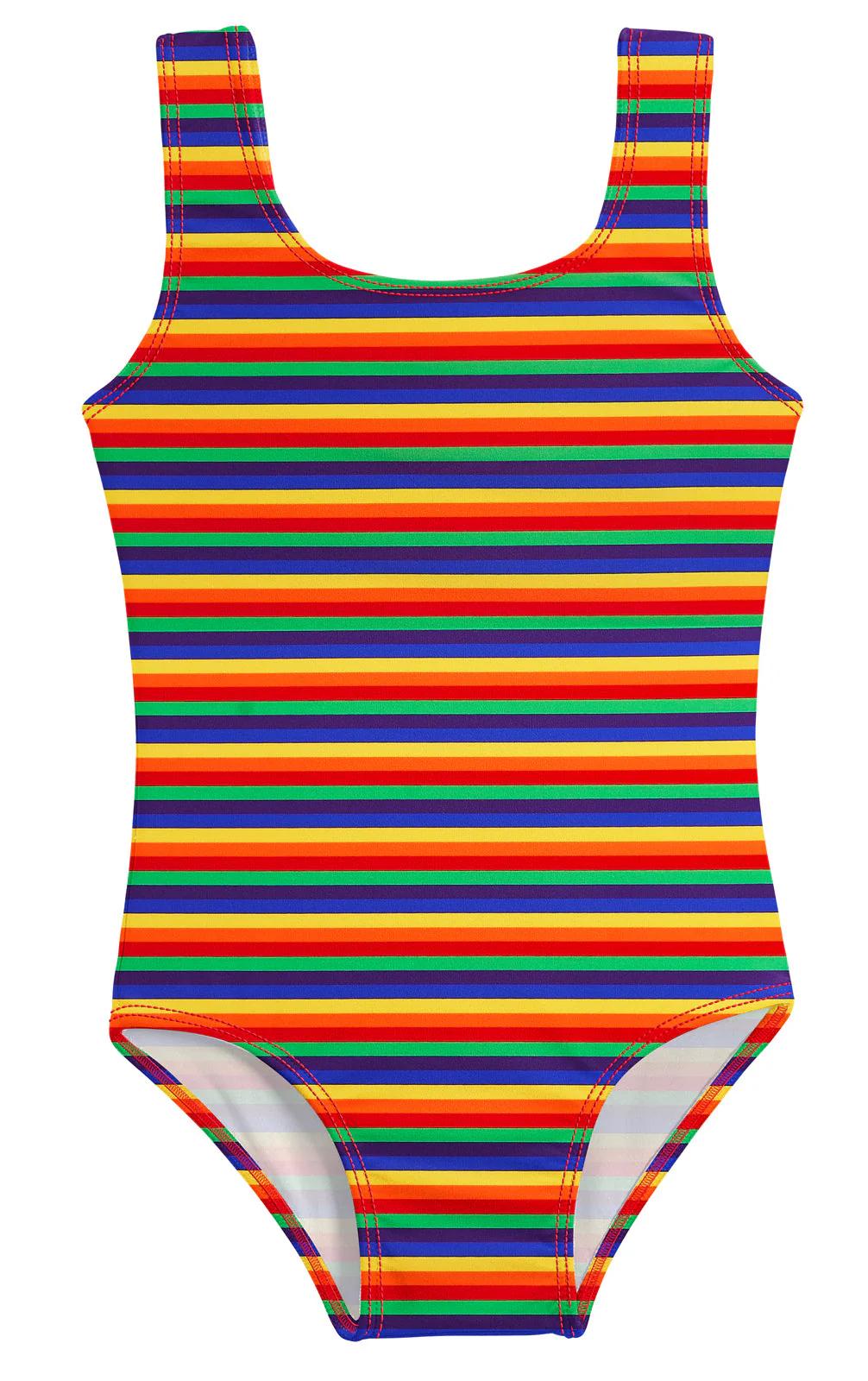Girls UPF 50+ One Piece Swimsuit | Rainbow Print - Drispect