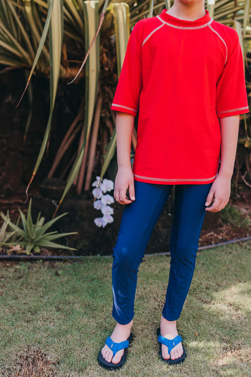 Unisex UPF 50+ Swim Leggings | Royal Blue - Drispect