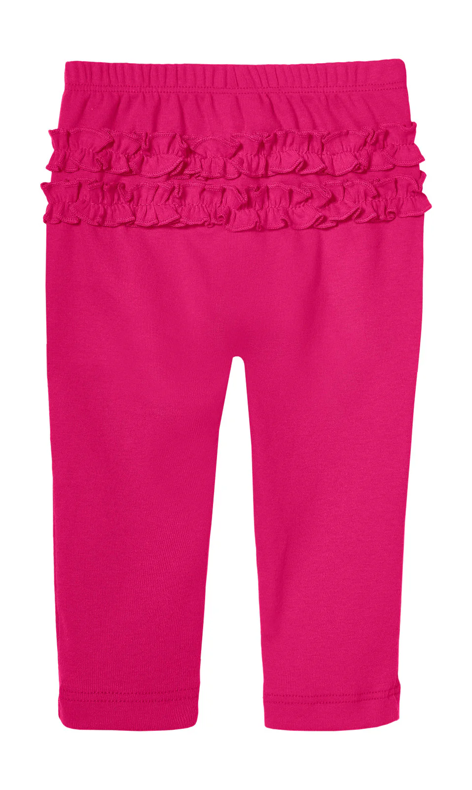 Baby Ruffle Butt Soft Cotton Leggings | Hot Pink - Drispect