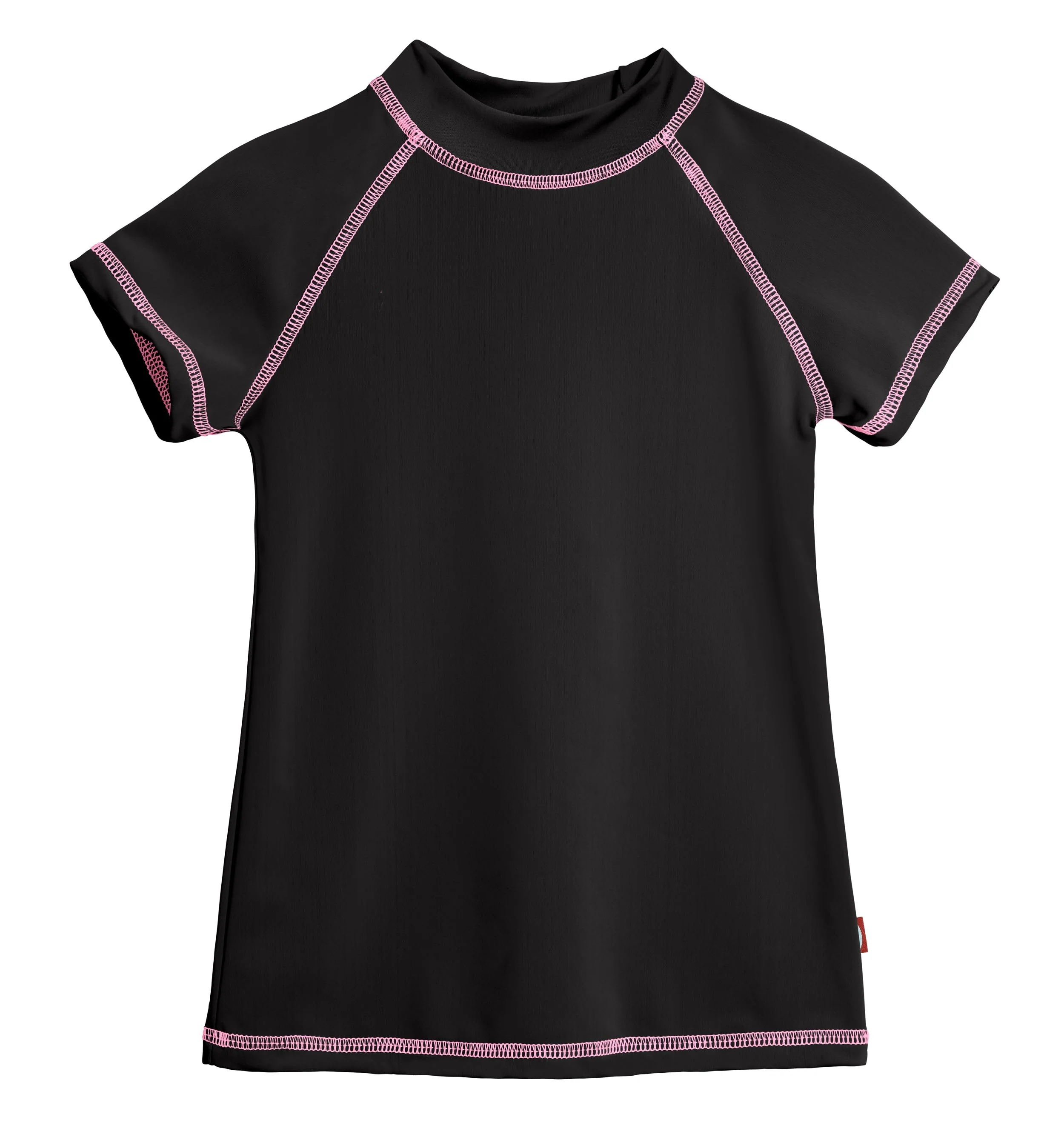 Girls UPF 50+ Short Sleeve Rashguard | Black - Drispect