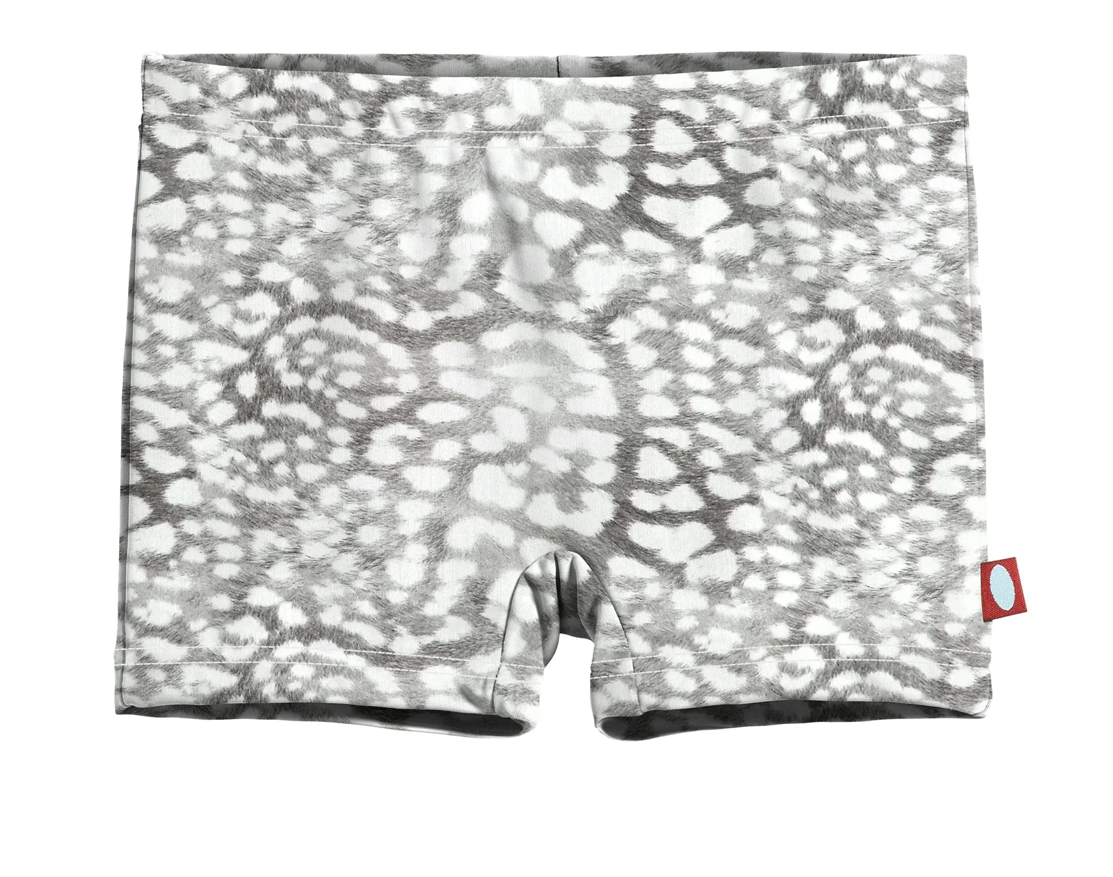 Girls UPF 50+ Printed Swim Boy Shorts  | Leopard Monochrome - Drispect
