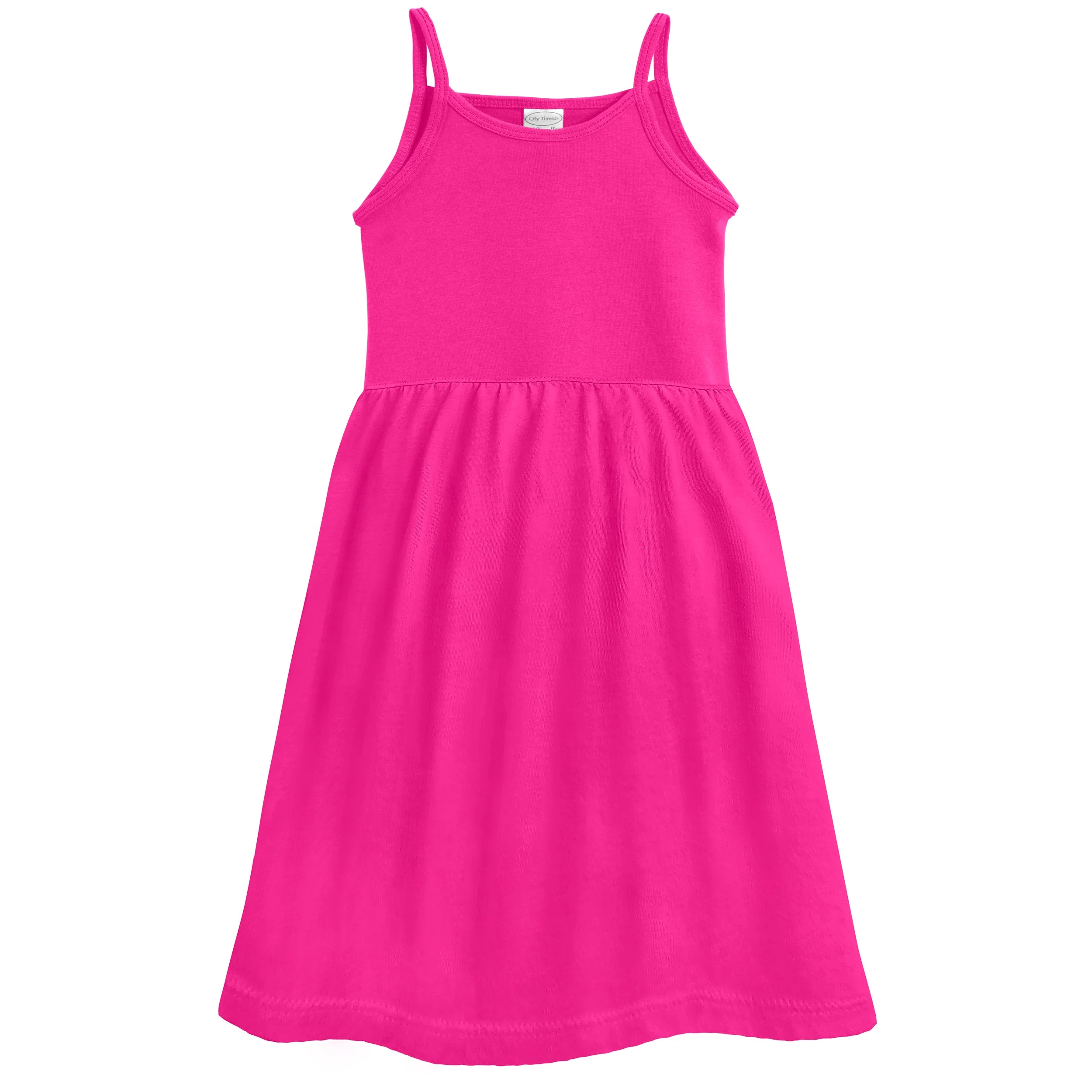 Soft Organic Cotton Empire Camisole Sundress | Hot Pink - Drispect