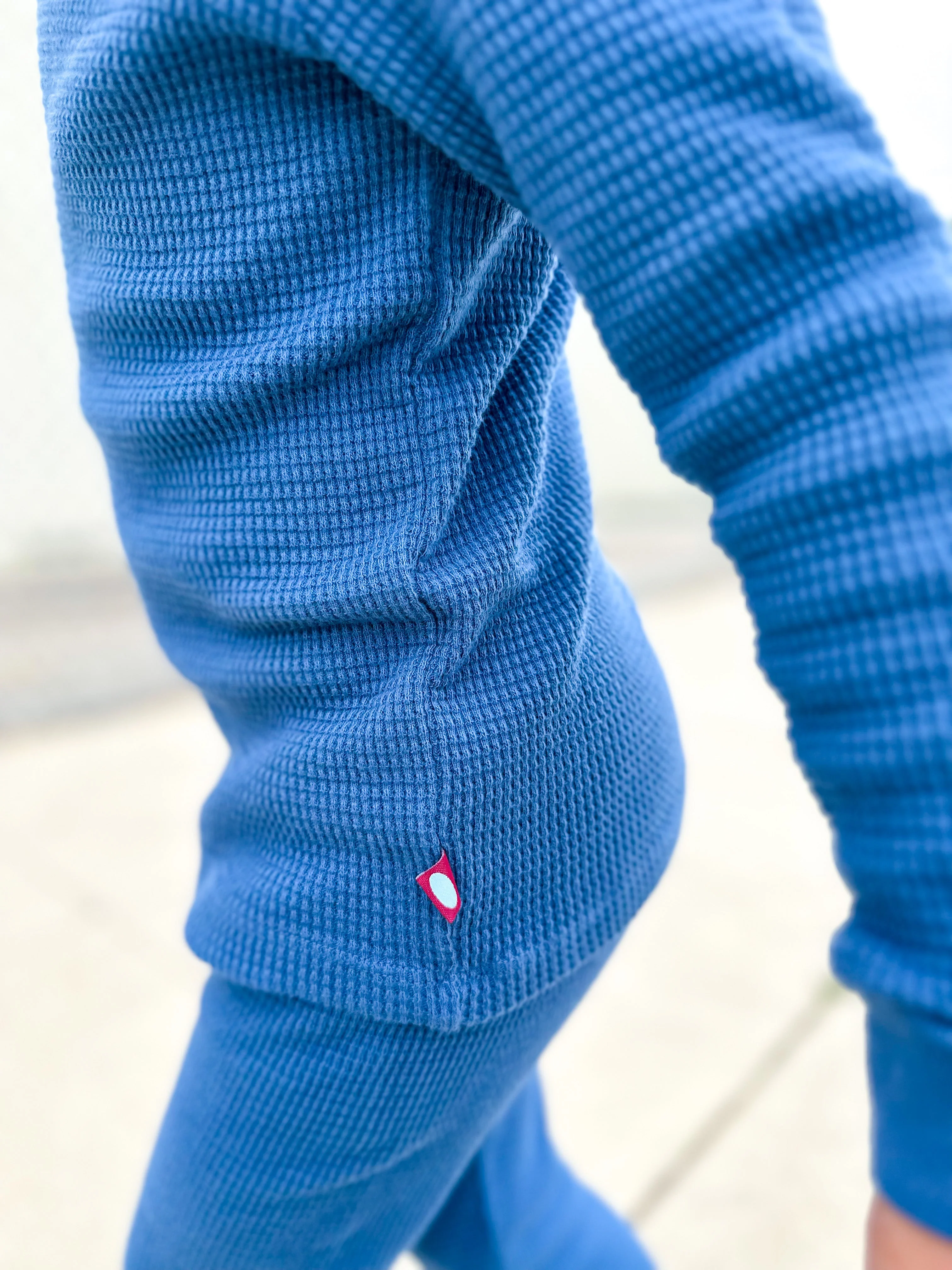 Boys and Girls 100% Cotton Soft & Warm Heavier Thermal Long John Set | Candy Apple - Drispect