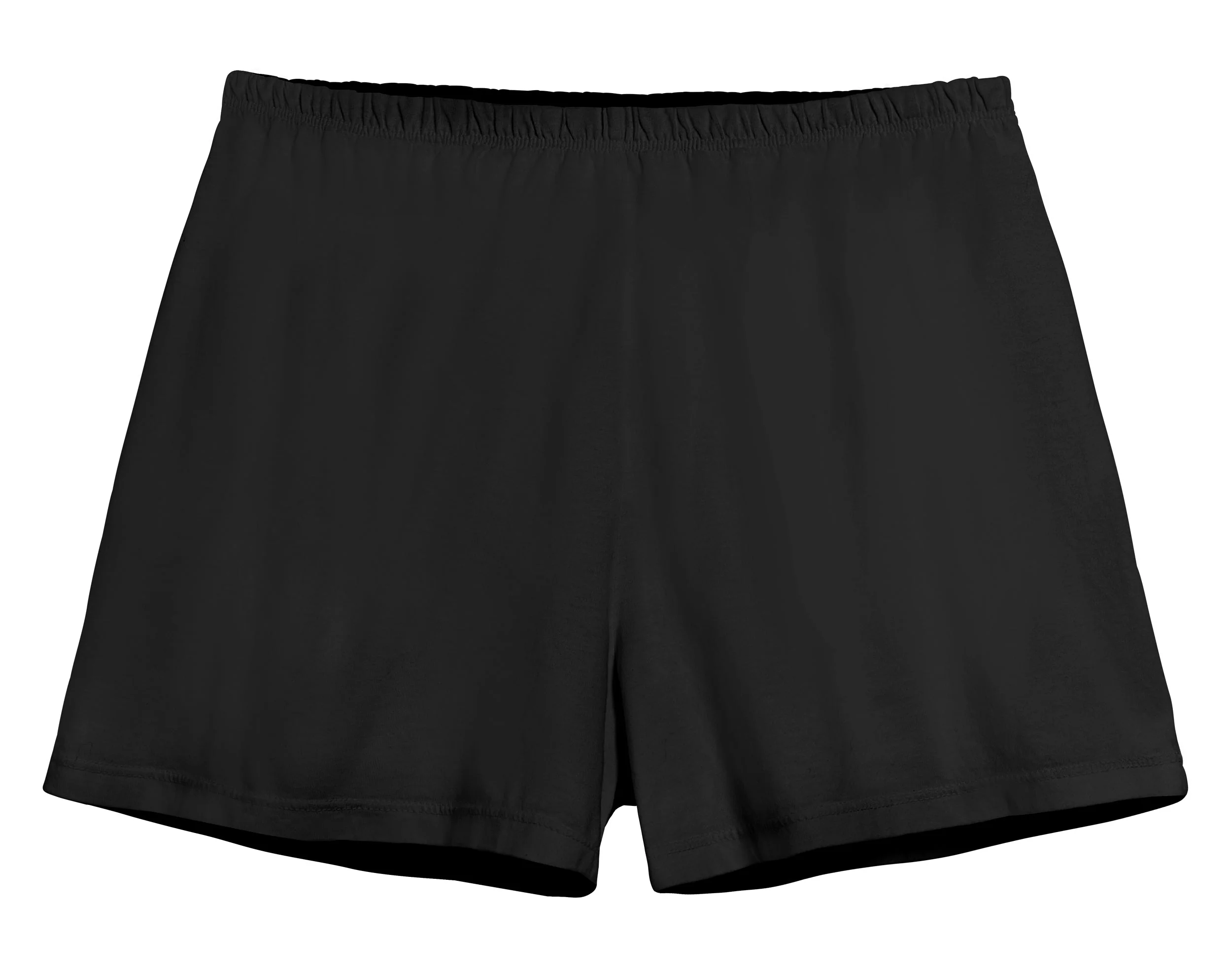 Women's Soft Cotton Comfy Knit Lounge Shorts | Black - Drispect