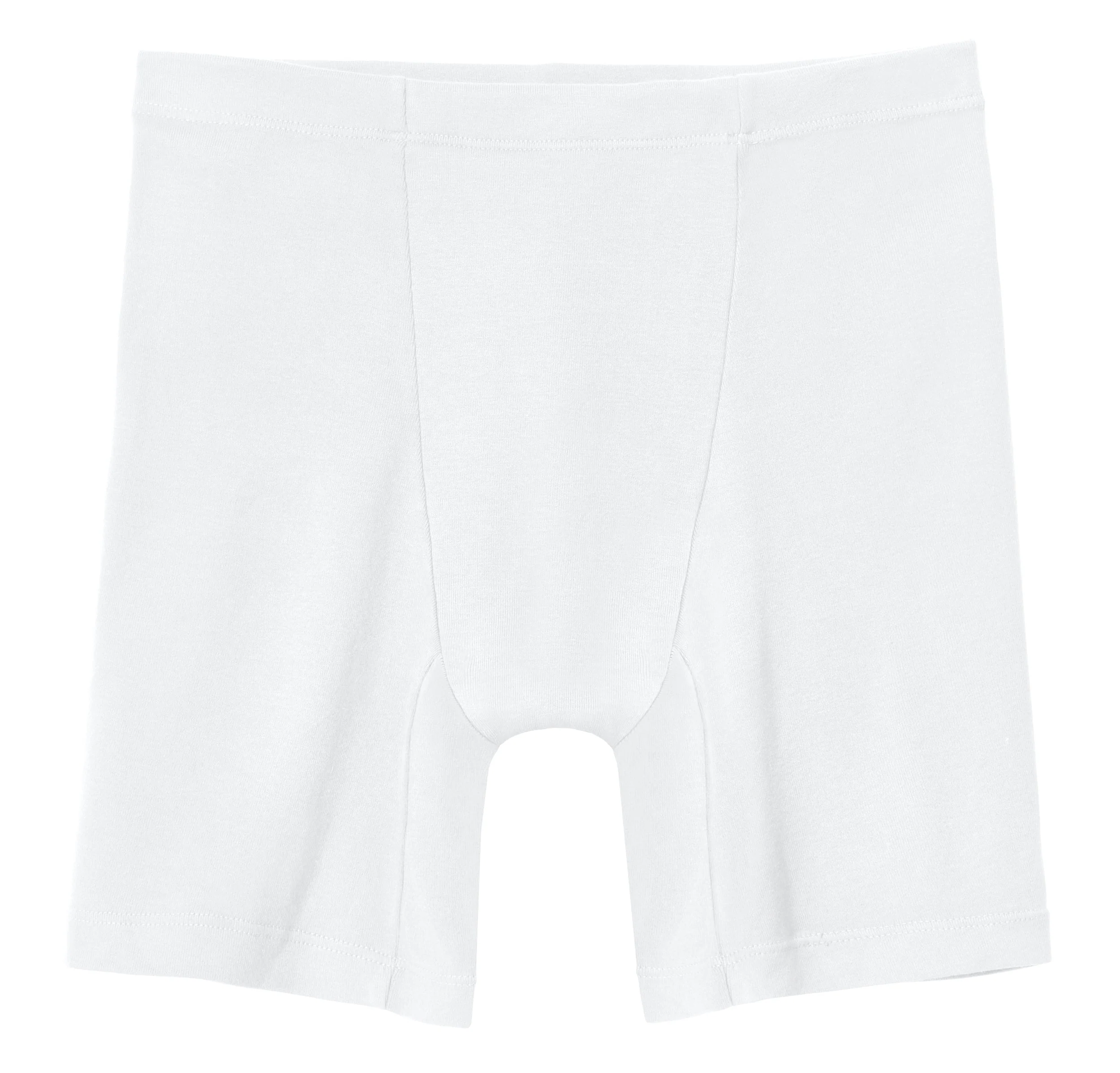 Boys Soft Organic Cotton Athletic Boxer Brief| White - Drispect