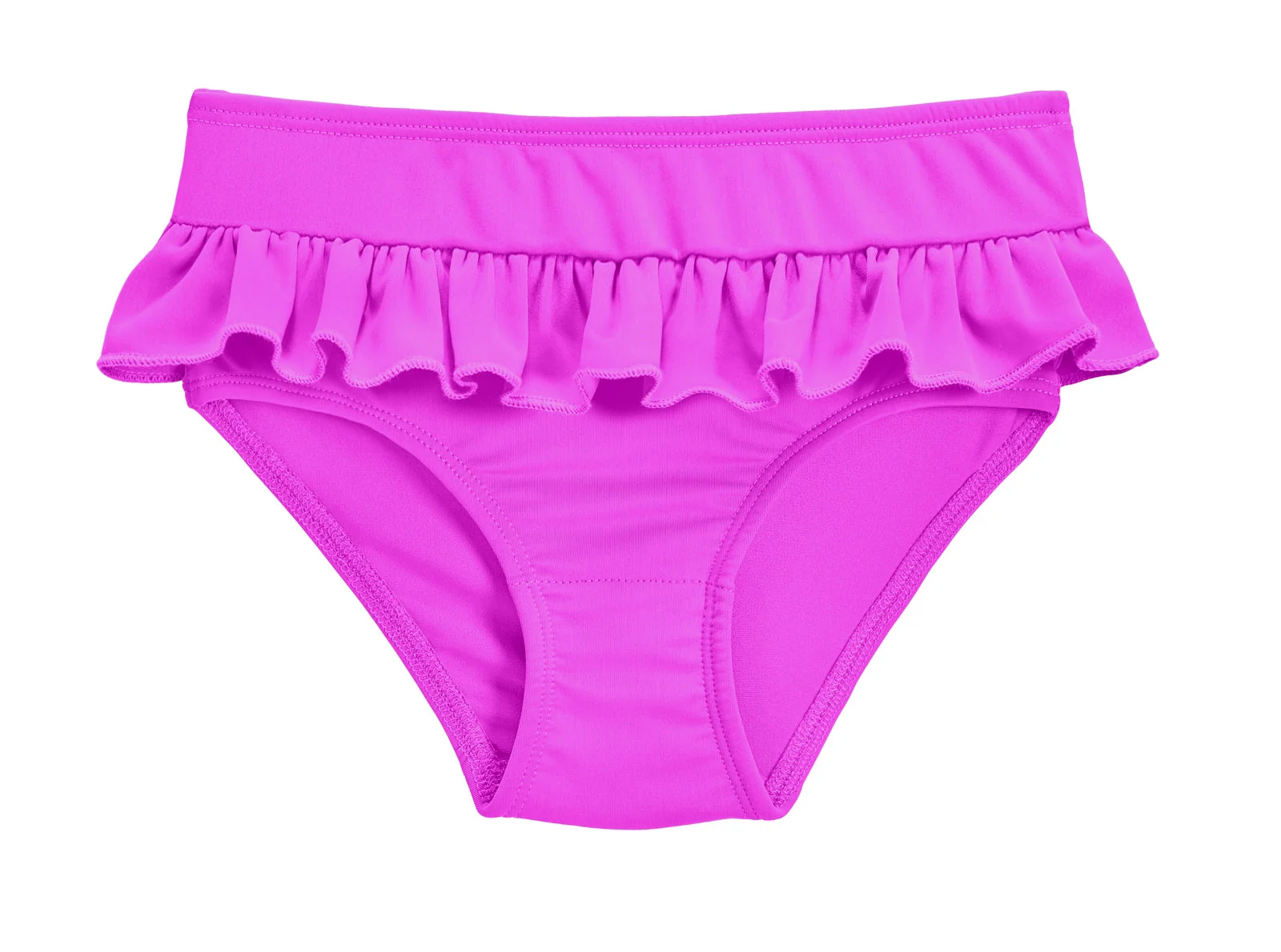 Girls UPF 50+ Ruffle Swim Briefs | Deep Purple - Drispect