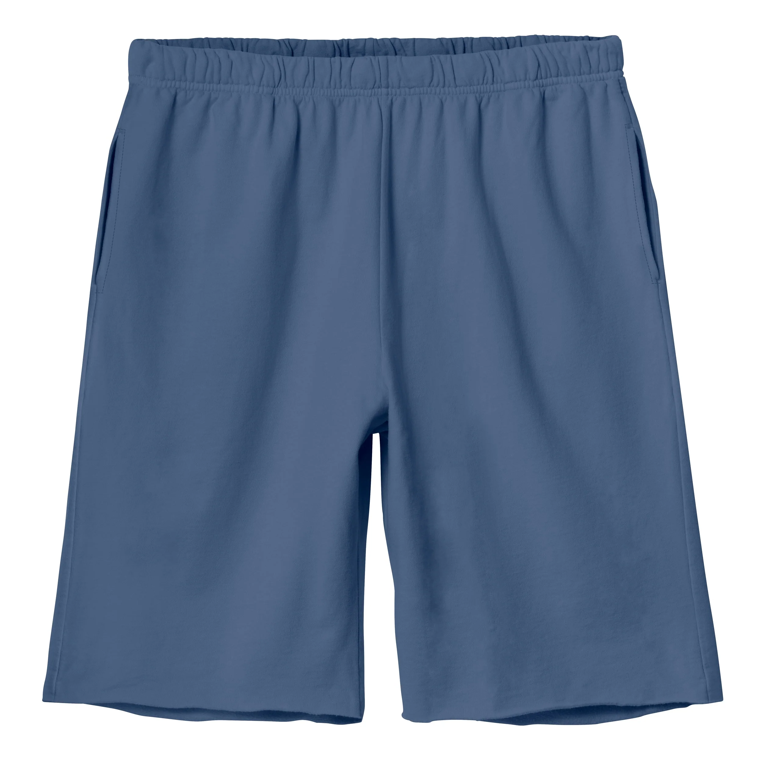 The Softest Men's 100% Cotton Fleece Athletic Short | Denim Blue - Drispect