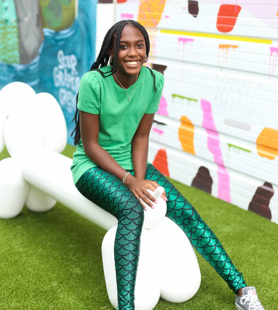 Girls Soft Cotton Short Sleeve Puff Tee  | Turquoise - Drispect