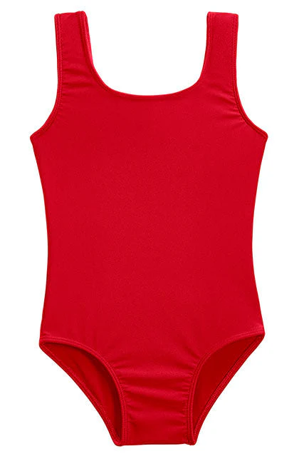 Girls UPF 50+ One Piece Swimsuit | Red - Drispect