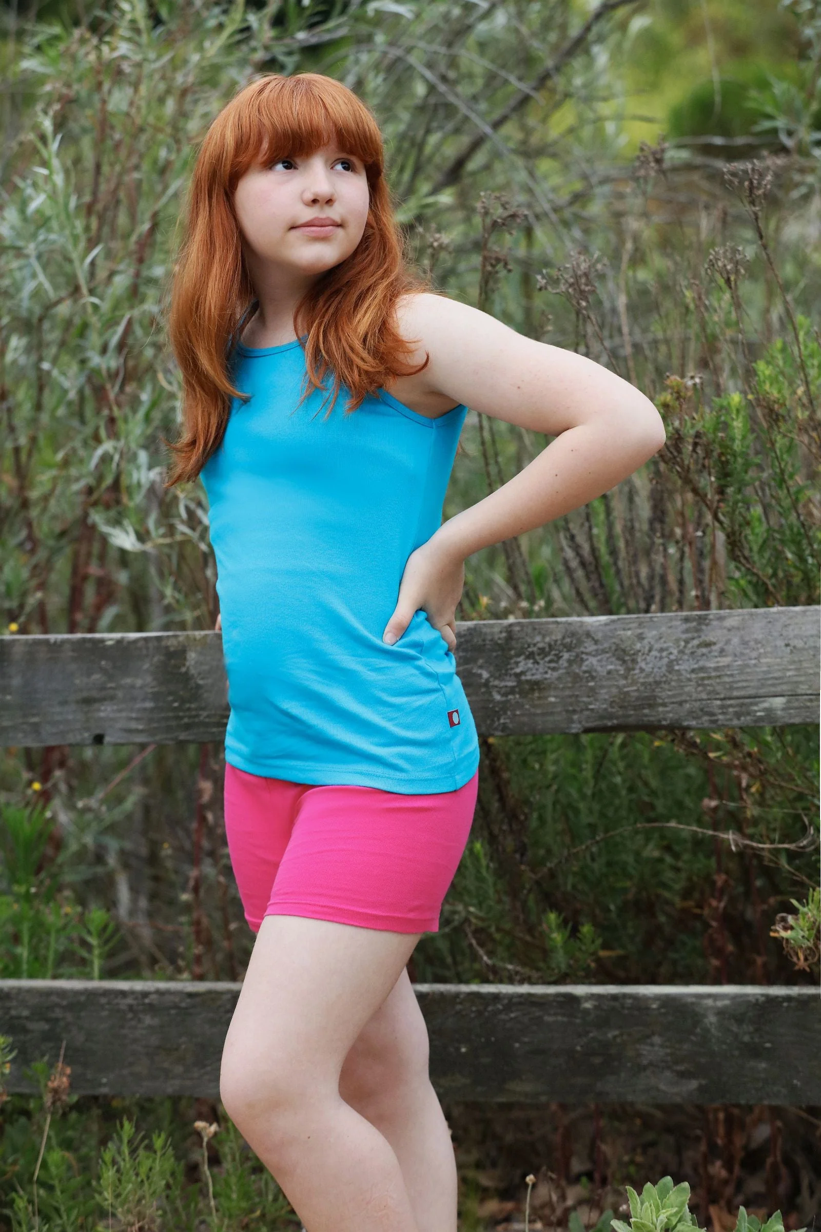 Girls Soft 100% Cotton Bike Shorts | Candy Apple - Drispect