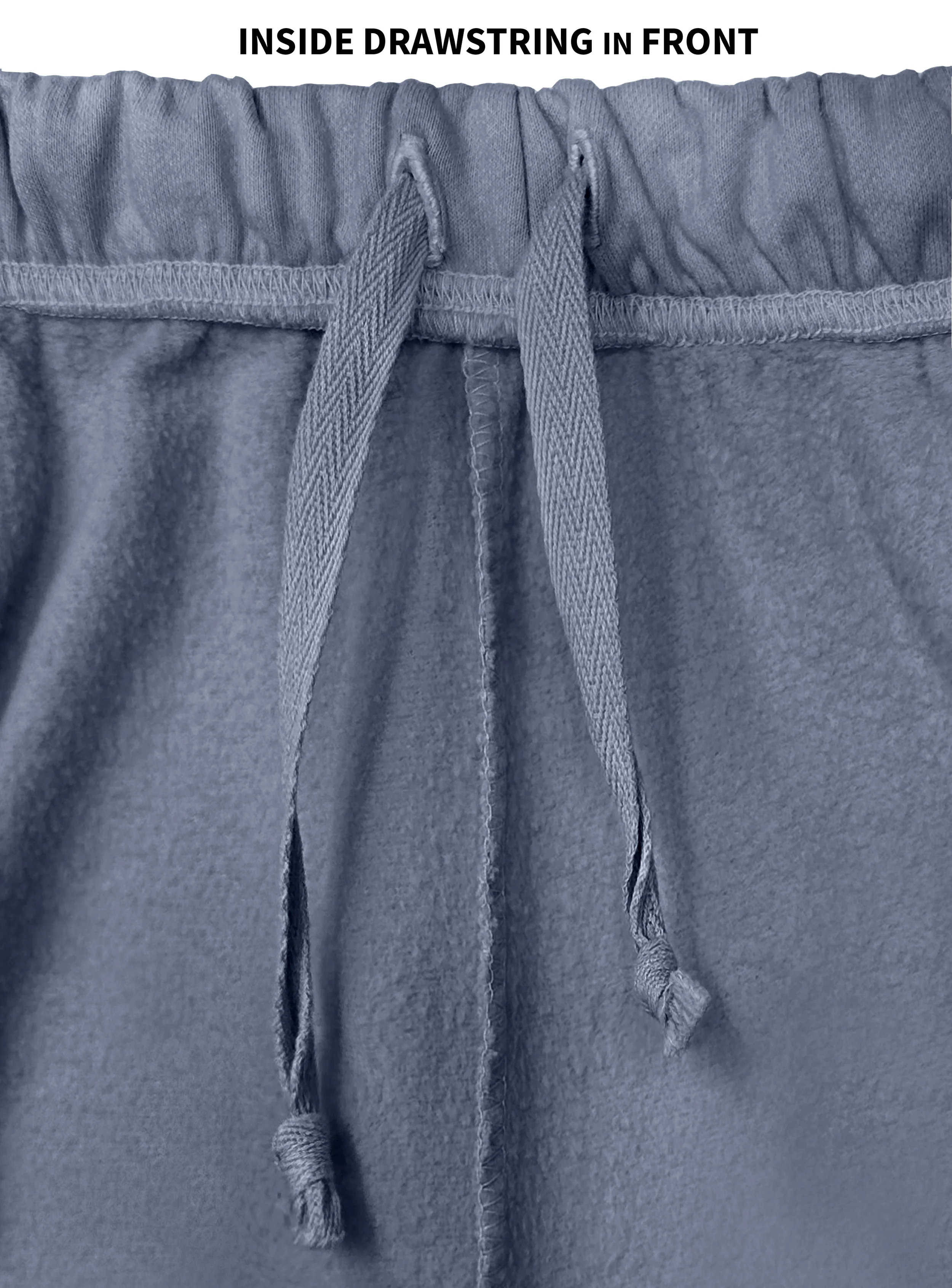 The Softest Men's 100% Cotton Fleece Athletic Short | Concrete - Drispect